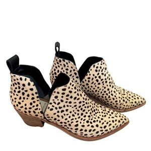 Dolce Vita Sonni Leopard Booties 100% calf hair - size 6.5